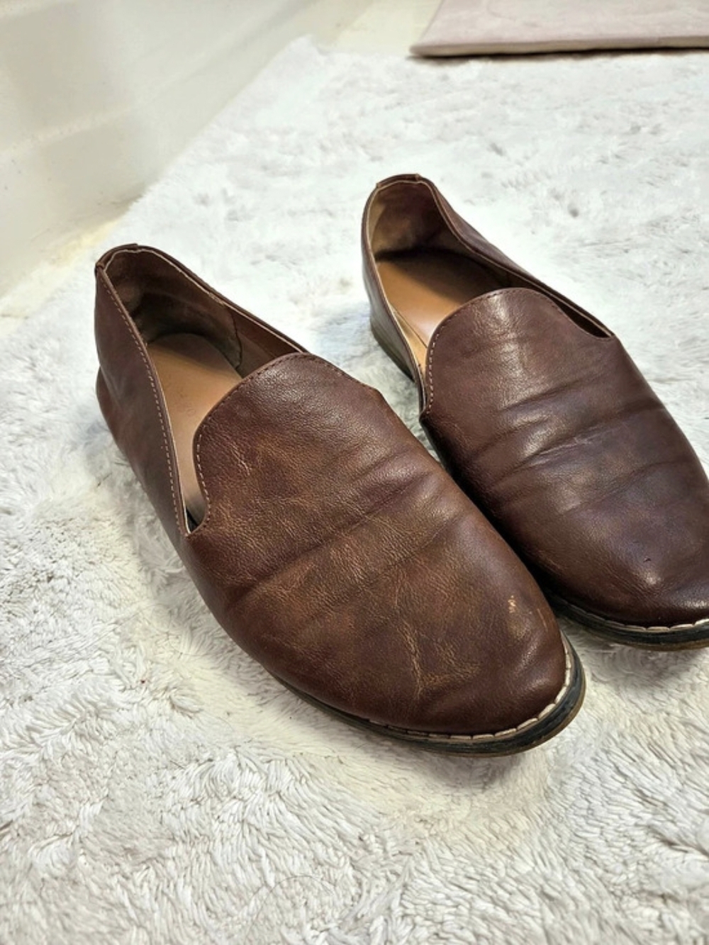 Indigo Rd. Brown Faux Leather Loafers